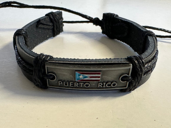 Puerto Rico Flag Bracelet Square Cast