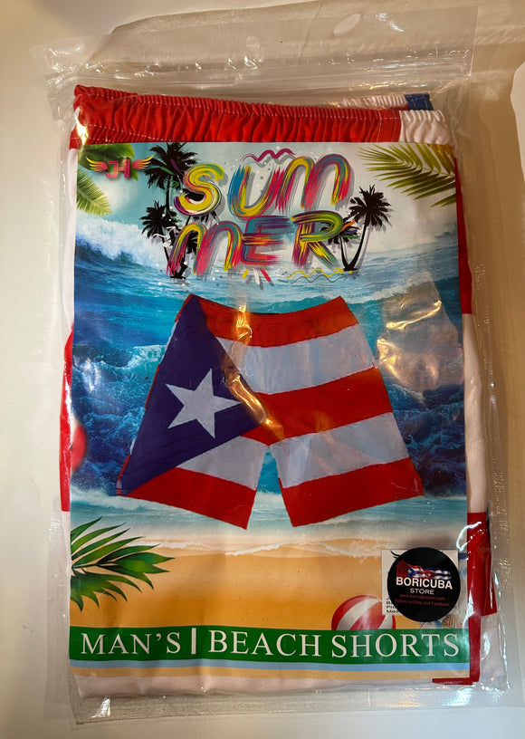 Puerto Rico Flag Swimming Shorts