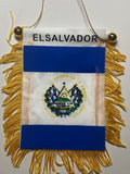 El Salvador Mini Banner with Keychain