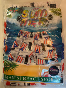 Puerto Rico Small Flag Swimming Shorts