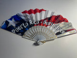 Puerto Rico Hand Fan Silk