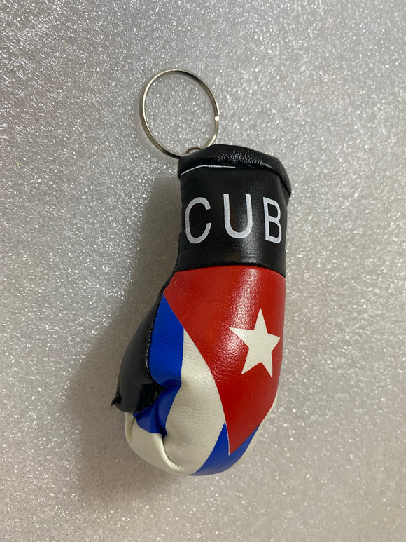 Cuba Mini Boxing Gloves Keychain