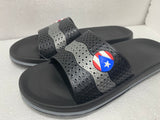 Puerto Rico Sandals Small Flag Grey Mens