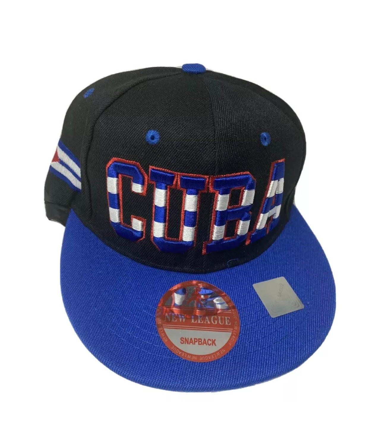 New York Cubans Hats: Black Strapback Dad Hat