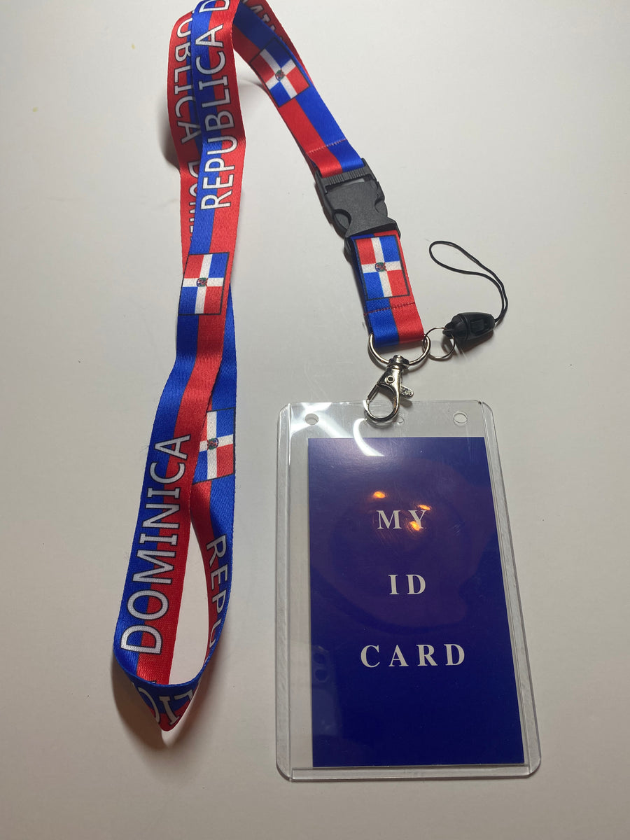 Dominican Republic Landyard with ID Holder – Boricuba Store