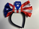 Puerto Rico Bowknot Headband