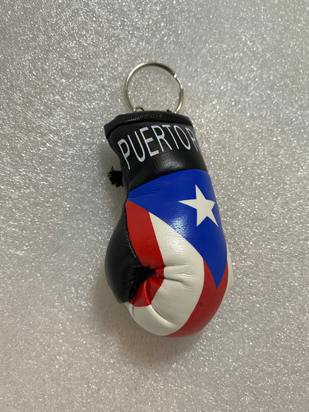 BUNFIRE Puerto Rico Mini Boxing Glove Keychain – Show Your Puerto Rican Pride