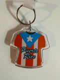 Puerto Rico Plastic Tshirt Keychain