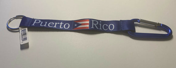Puerto Rico Flag Carabiner landyard Keychain