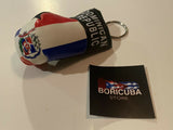 Dominican Republic Mini Keychain Boxing Glove