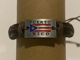 Puerto Rico Leather Cast Flag
