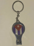 Cuba Flag Keychain Nail clipper and Bottle Opener
